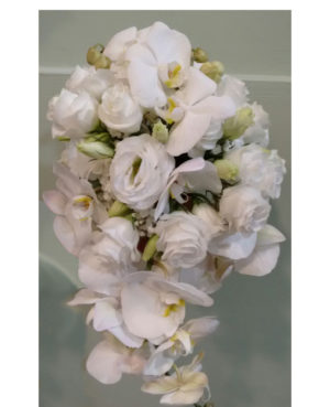 Orquídea blanca con lisiamtum
